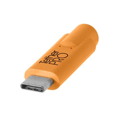 Tether Tools TetherPro USB-C to USB 3.0 Micro-B Cable | for Fast Transfer and Connection Between Camera and Computer | High Visibility Orange | 15 Feet (4.6 m) - Image 3