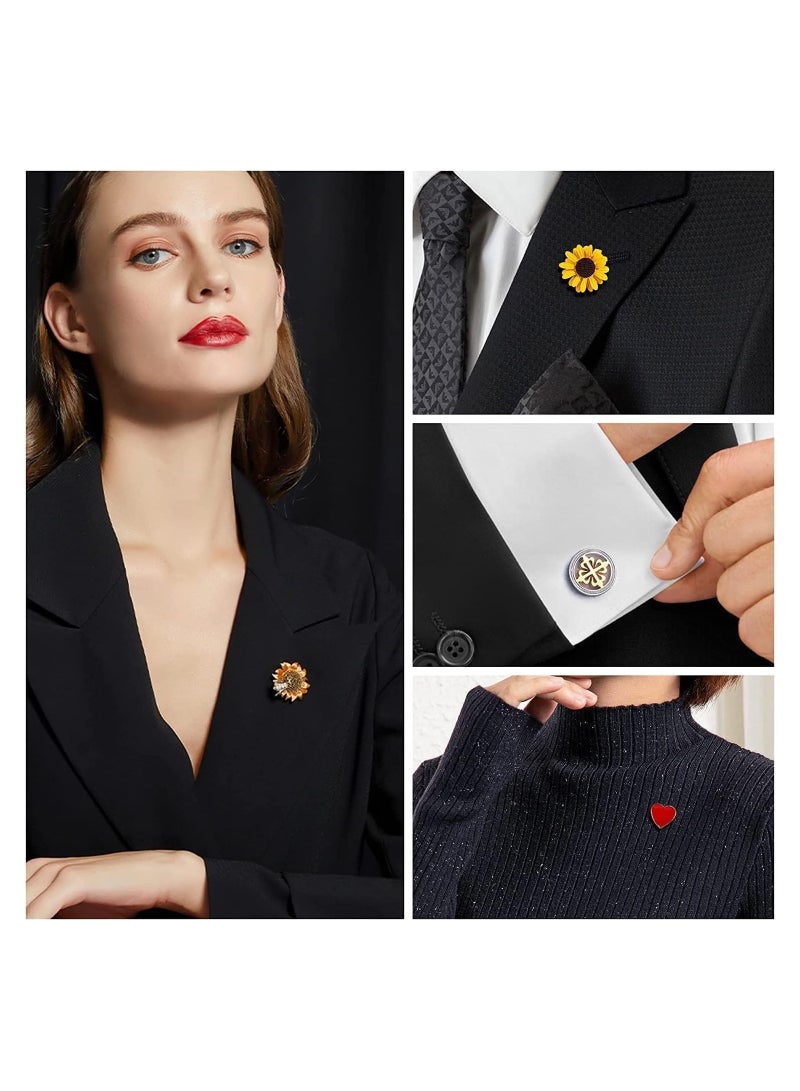 Excefore Rubber Pin Backs 100 Pairs Lapel Pin Backs - Image 3