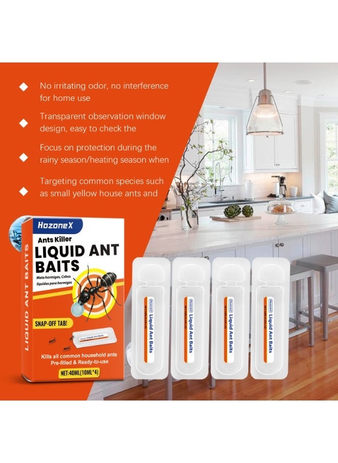 HOZONEX Instant Ants Killer Liquid Ant Baits 10ml*4 - Image 3