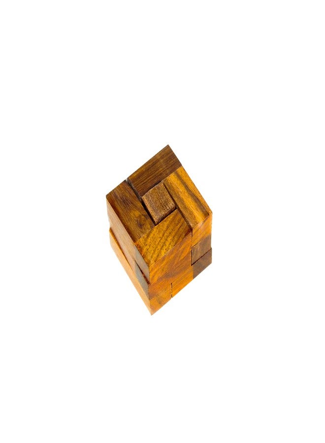 Mittimate Brain Teaser Wooden Cube Puzzle Game for Kids Age 6 Year and Above I Skill Development Brain Teaser Toys for Children - Image 4