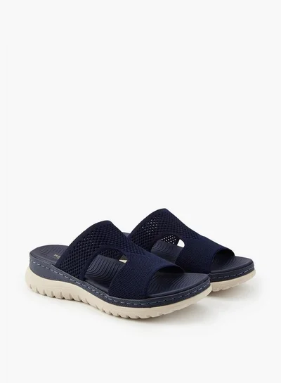 Flora Bella By Shoexpress Textured Slip-On Sandals