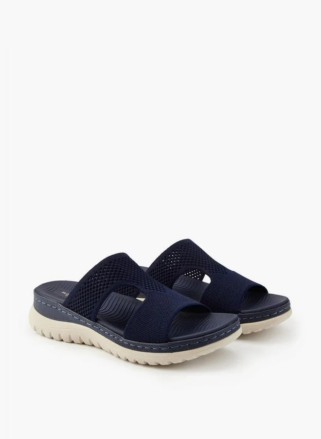 Flora Bella By Shoexpress Textured Slip-On Sandals