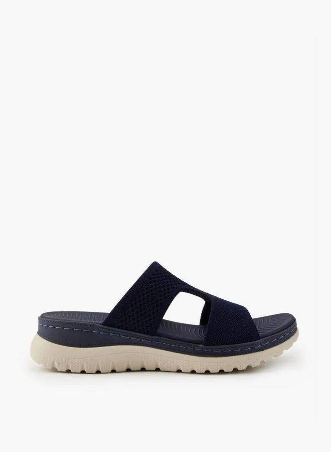 Flora Bella By Shoexpress Textured Slip-On Sandals