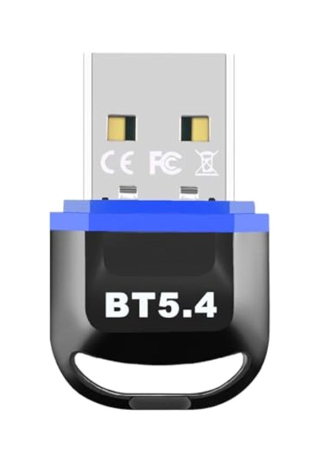 Generic USB Bluetooth 5.4 Adapter for PC 2024, Bluetooth Dongle 5.4 USB Bluetooth Dongle, Plug and Play Bluetooth Dongle Receiver with BR+EDR+BLE+LMP13.X, Long Range Support Windows 11/10/8.1  - Image 1