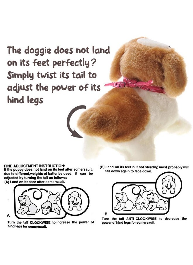 PowerTRC PowerTRC Cute Somersault Little Puppy | Barks, Sits, Walk, and Flips | Pet Toy Dog  - Image 3