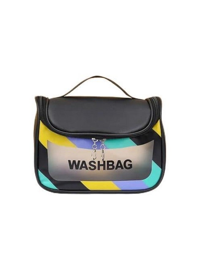 VIVITO Multi-Functional Large Makeup Pouch for Women | Waterproof PVC Cosmetic Bag with Hook | Toiletry Storage Wash Bag & Travel Organizer for Bath & Grooming Kit Multicolor - Image 1