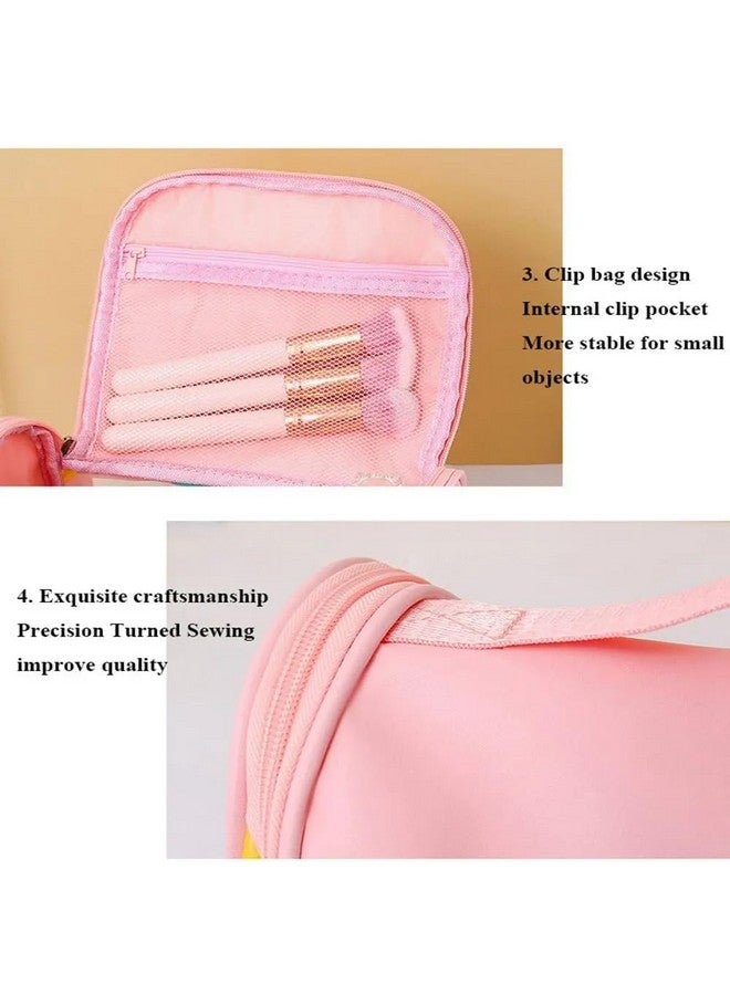 VIVITO Multi-Functional Large Makeup Pouch for Women | Waterproof PVC Cosmetic Bag with Hook | Toiletry Storage Wash Bag & Travel Organizer for Bath & Grooming Kit Multicolor - Image 4