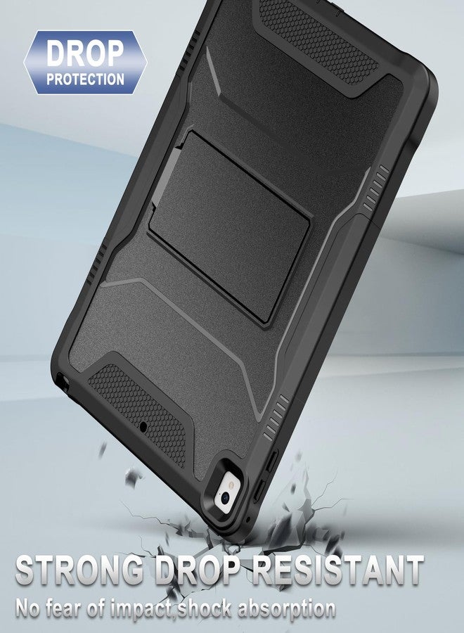 Soke Case for iPad 6th/5th Generation 9.7 Inch 2018/2017,with Built-in Screen Protector and Kickstand, Rugged Full-Body Heavy Duty Protective Cover for Apple iPad Air 2 /Pro 9.7 - Black - Image 4