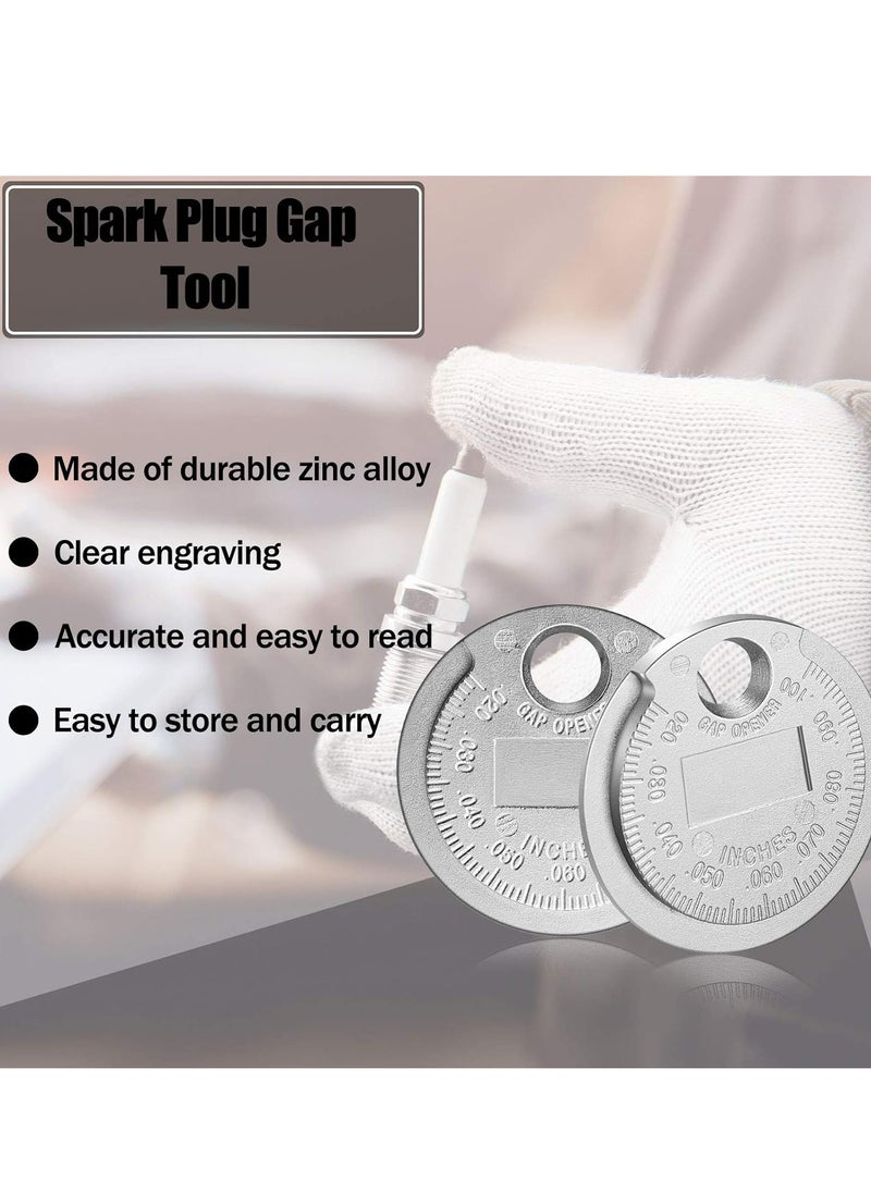 Oasisgalore 2 PCS Spark Plug Tool Spark Plug Gauge Measuring Tool Wire Spark Plug Gauge Tool Scaled from 0.020 to 0.100 Inch  - Image 4
