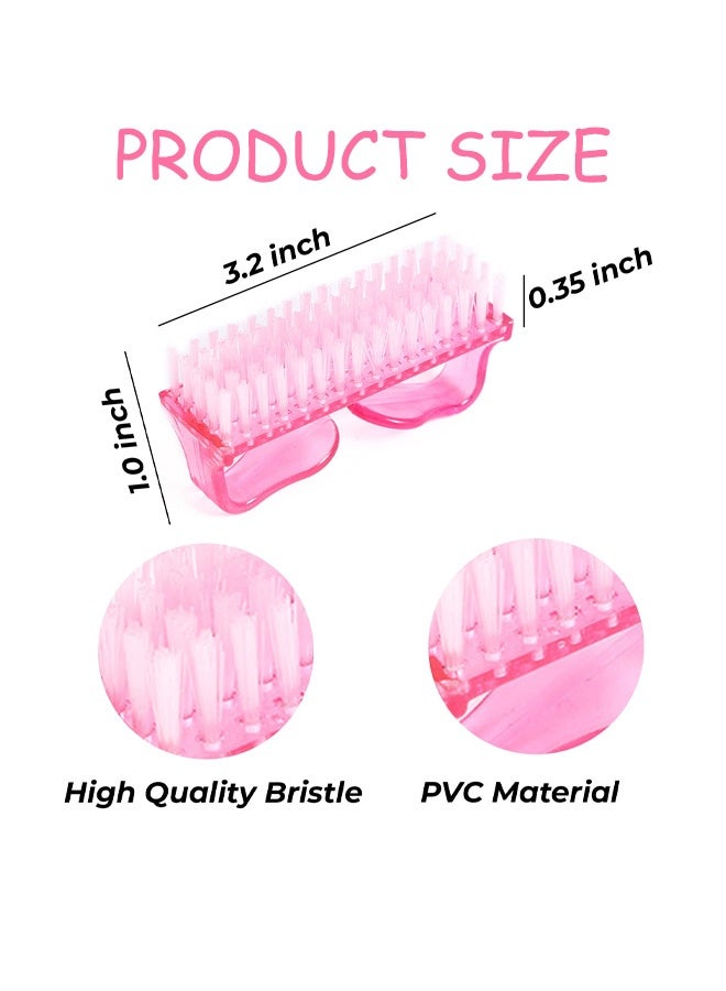 4 Pcs Nail Brush for Everyday Use, 4 different kinds of Nail Brushes with Plastic Handle For Cleaning Nails, Easy to Use Brushes, Nail Cleaning Scrubbing Brush for Hands Feet Nails - Image 2