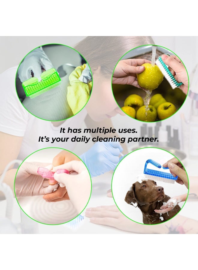 4 Pcs Nail Brush for Everyday Use, 4 different kinds of Nail Brushes with Plastic Handle For Cleaning Nails, Easy to Use Brushes, Nail Cleaning Scrubbing Brush for Hands Feet Nails - Image 5