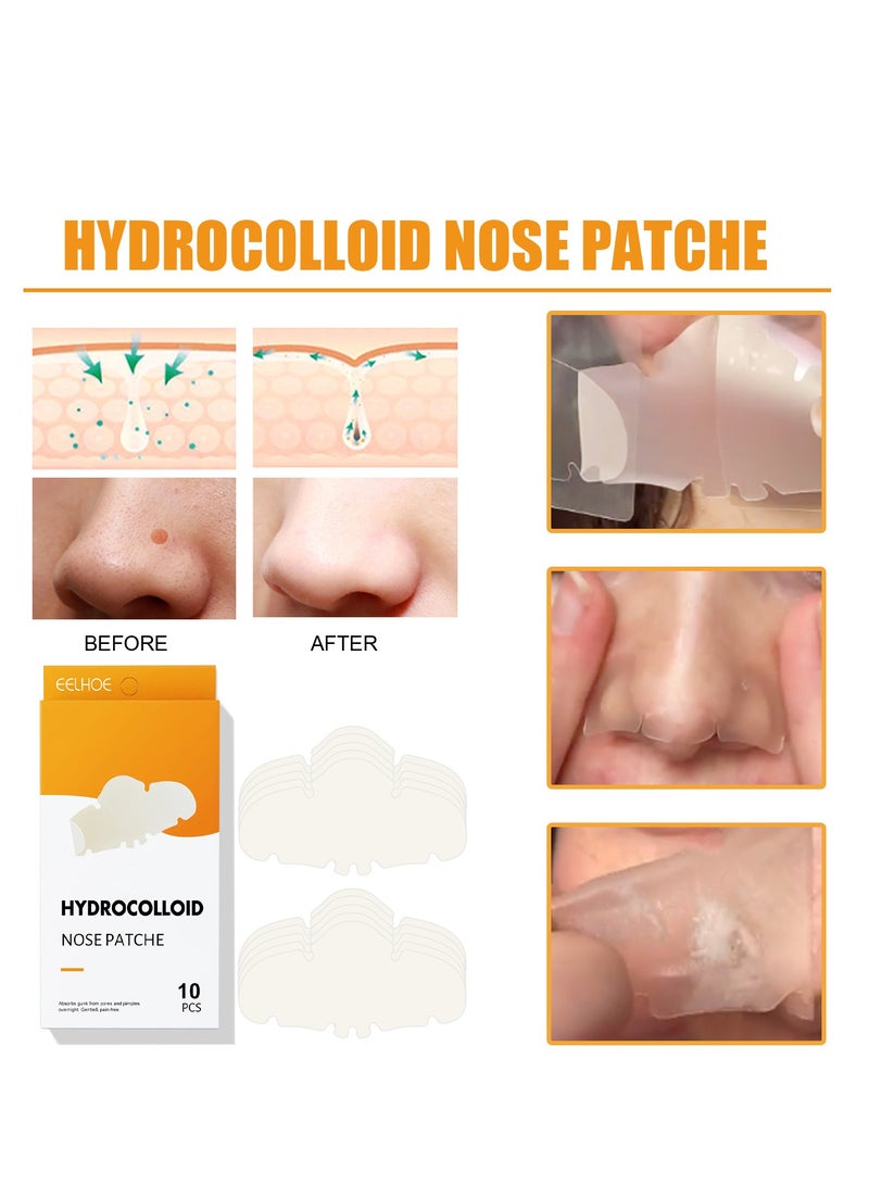 EELHOE Remove nose blackheads and pimples, clean and shrink pores with nose patches(10 Count)Remove nose blackheads and pimples, clean and shrink pores with nose patches(10 Count) - Image 5