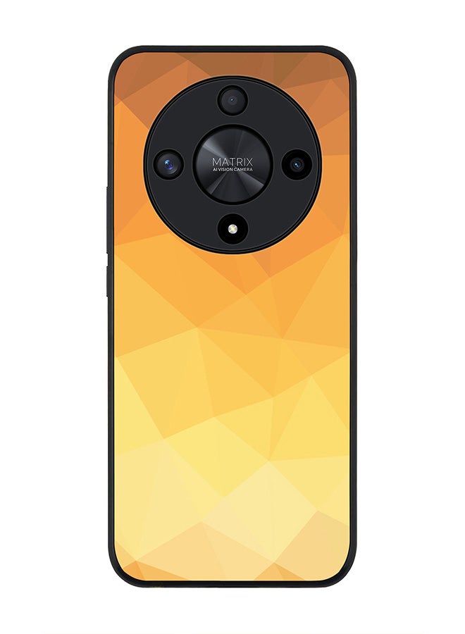 Stylizedd Rugged Black edge case for Honor X9b, Slim fit Soft Case Flexible Rubber Edges Anti Drop TPU Gel Thin Cover- Gold Bar - Image 1