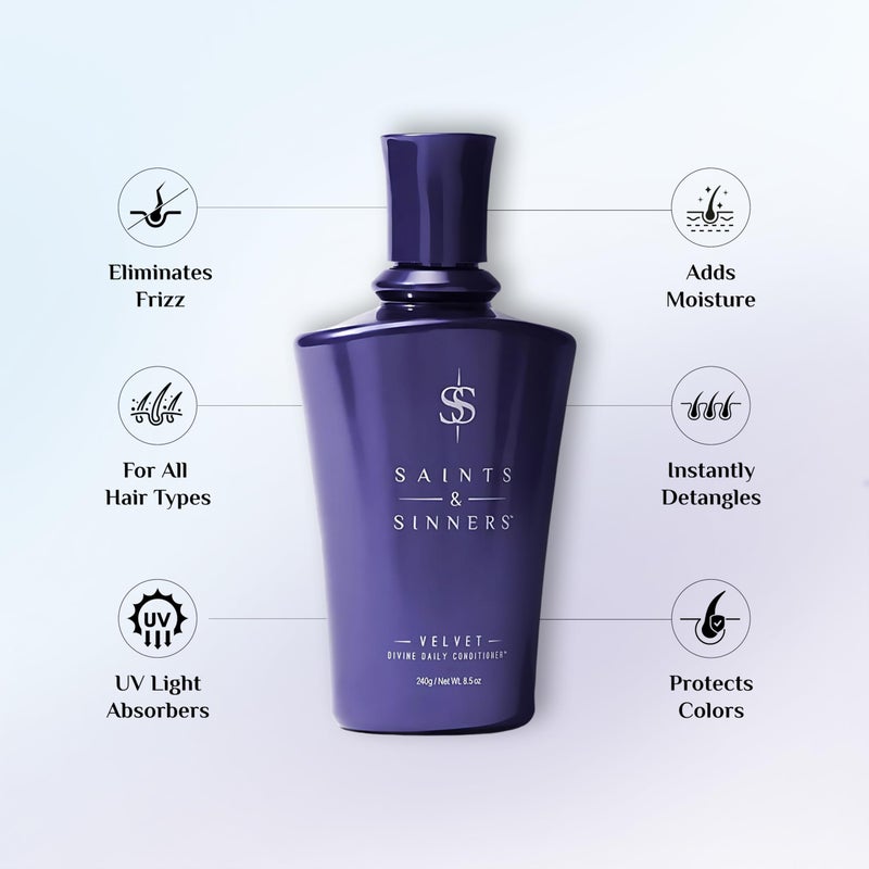Saints & Sinners Velvet Duo (250ml) for Dry, Damaged, Color Treated Hair - Image 3
