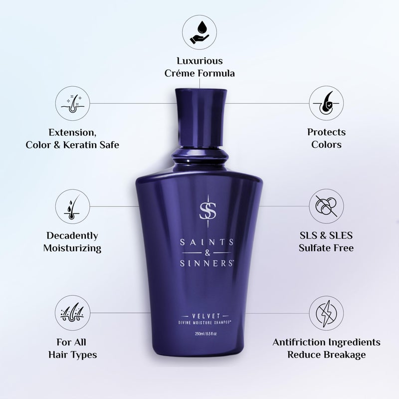 Saints & Sinners Velvet Duo (250ml) for Dry, Damaged, Color Treated Hair - Image 2