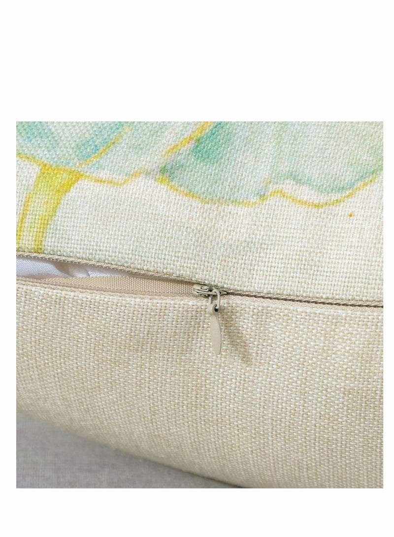 KASTWAVE Throw Pillow Covers Set, Decorative Watercolor Pattern Waterproof Cushion Covers, KASTWAVE Perfect to Outdoor Patio Garden Living Room Sofa Farmhouse Decor 18 x 18 Cm, 4 Pcs - Image 4