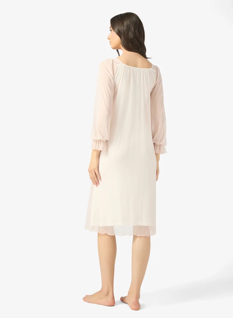 خزانة Puff Sleeve Night Dress