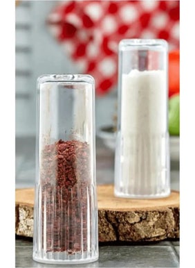Toptan Bulurum Wholesale Bulurum 2-Piece Mica Crystal Salt and Pepper Shakers Transparent ROYALEKS-AMS-033  - Image 2