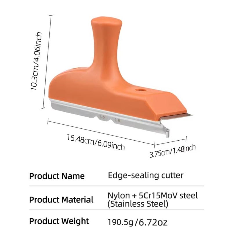 XOYO Pro Edge Banding Trimmer Planner 3in1| Hand Planner Model Woodworking Edge Strip Cutter for Professional works | Stainless Steel Scraper | Double Radian Chamfer - Image 3