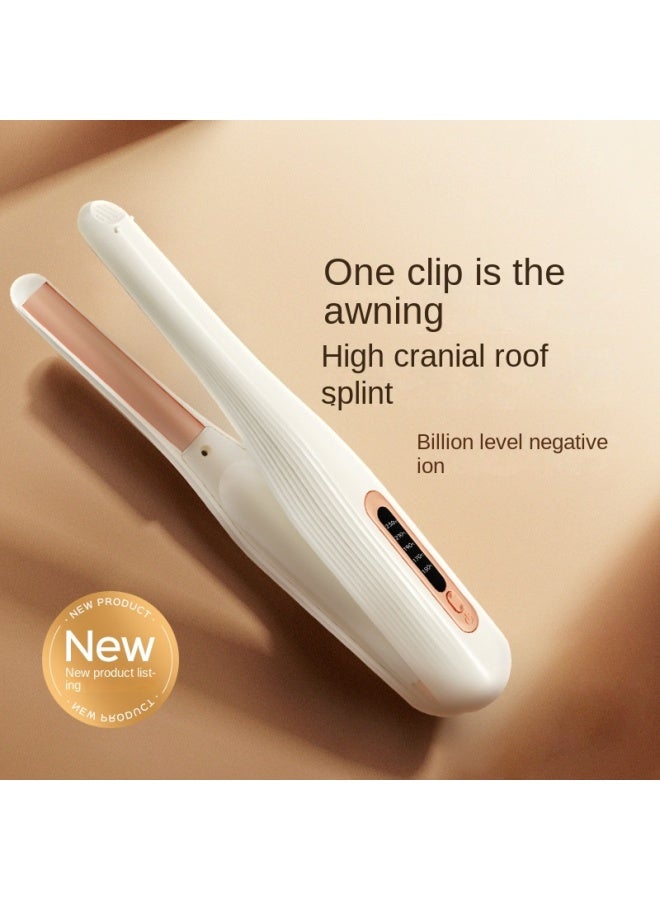 Mini Straight Curling Iron Charging Negative Ion Curved Surface High Crown Volume Non-damaging Wireless Hair Straightener - Image 2