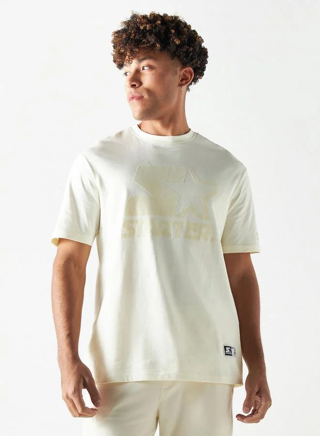 STARTER Starter Print Crew Neck T-shirt with Short Sleeves
