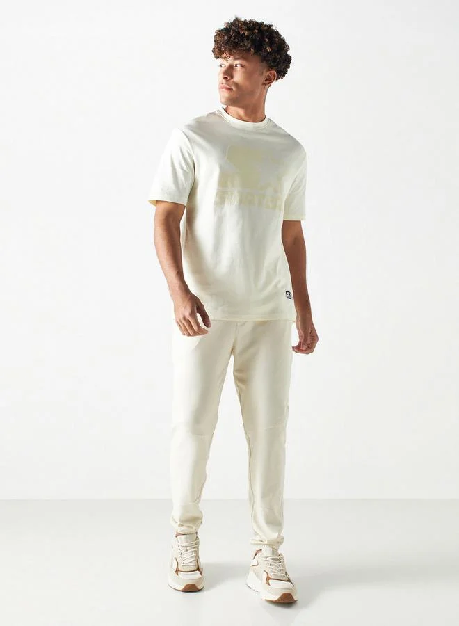 STARTER Starter Print Crew Neck T-shirt with Short Sleeves