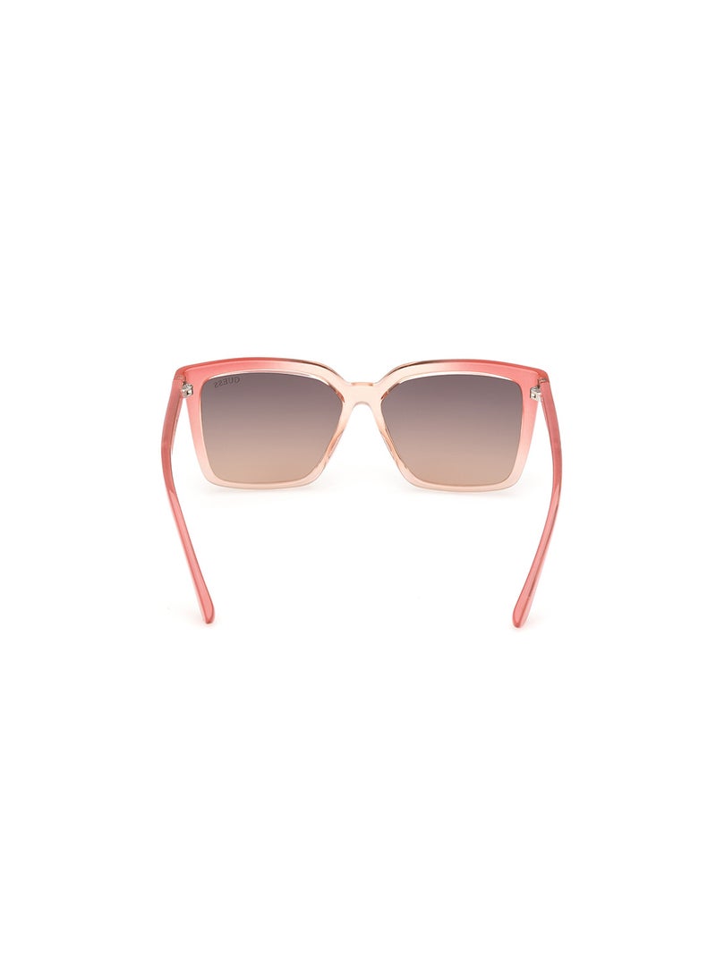 GUESS Women's UV Protection Square Shape Sunglasses - GU0009974B55 - Lens Size: 55 Mm - Pink - Image 4