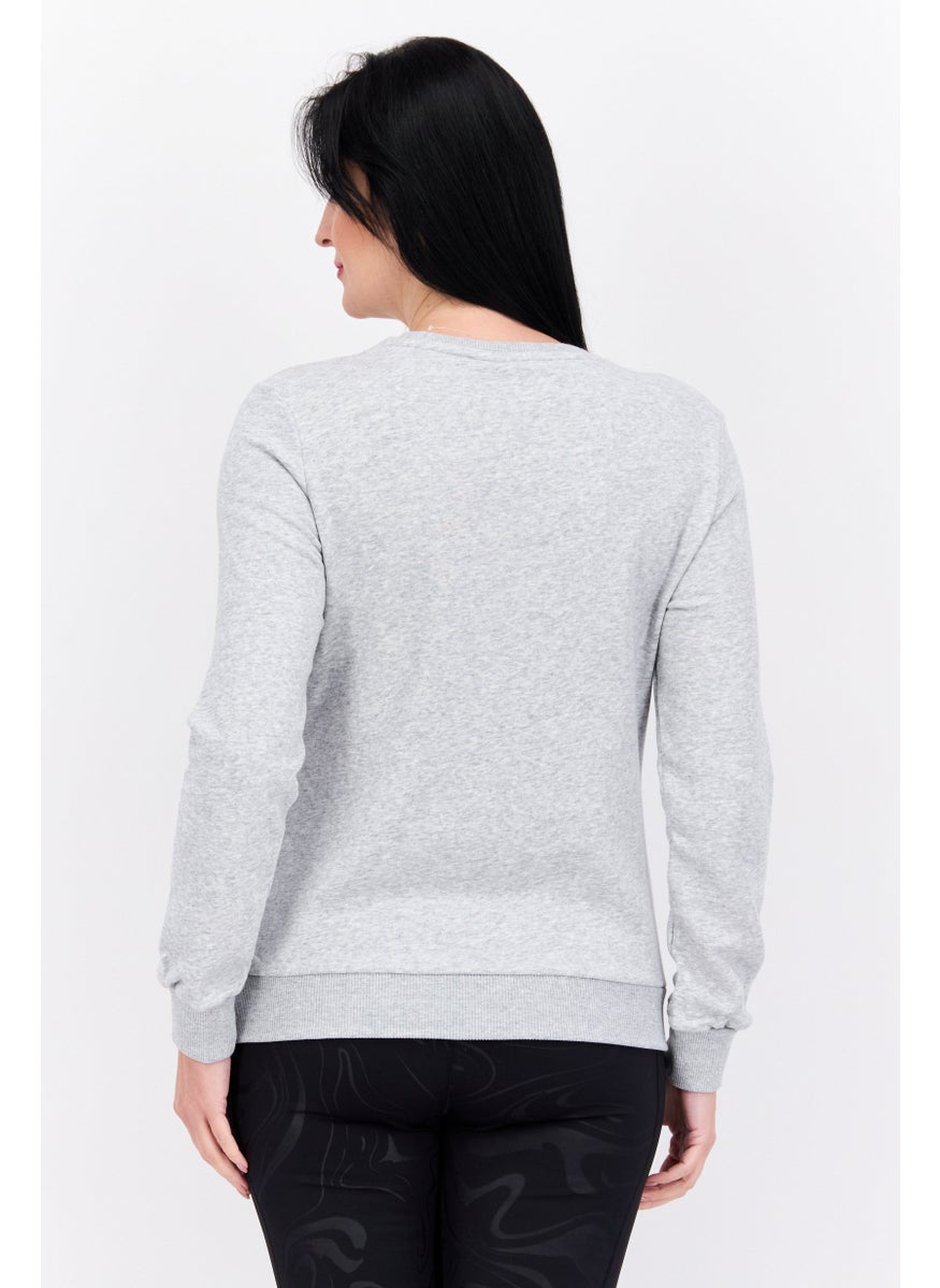 PUMA Women Sportswear Fit Long Sleeve Training Top, Grey  - Image 3