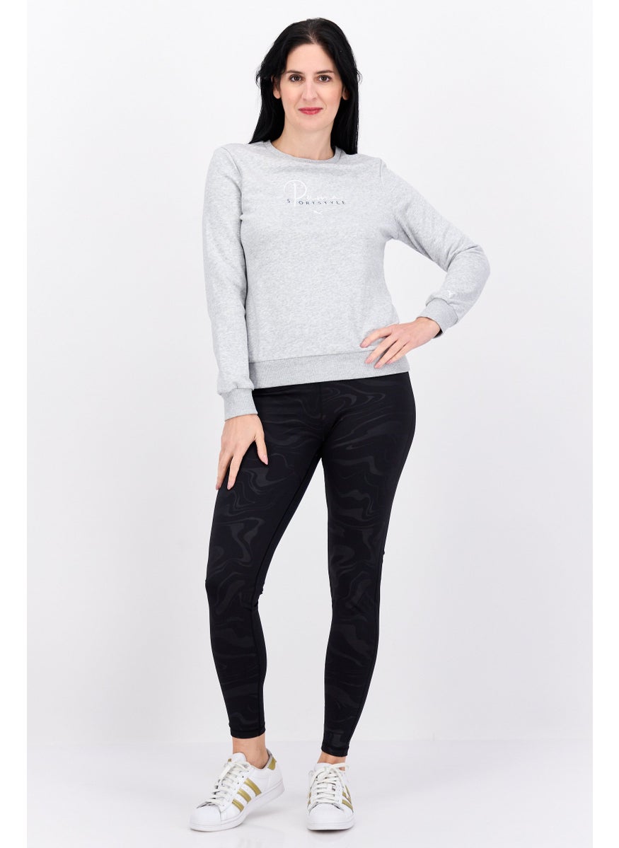 PUMA Women Sportswear Fit Long Sleeve Training Top, Grey  - Image 4