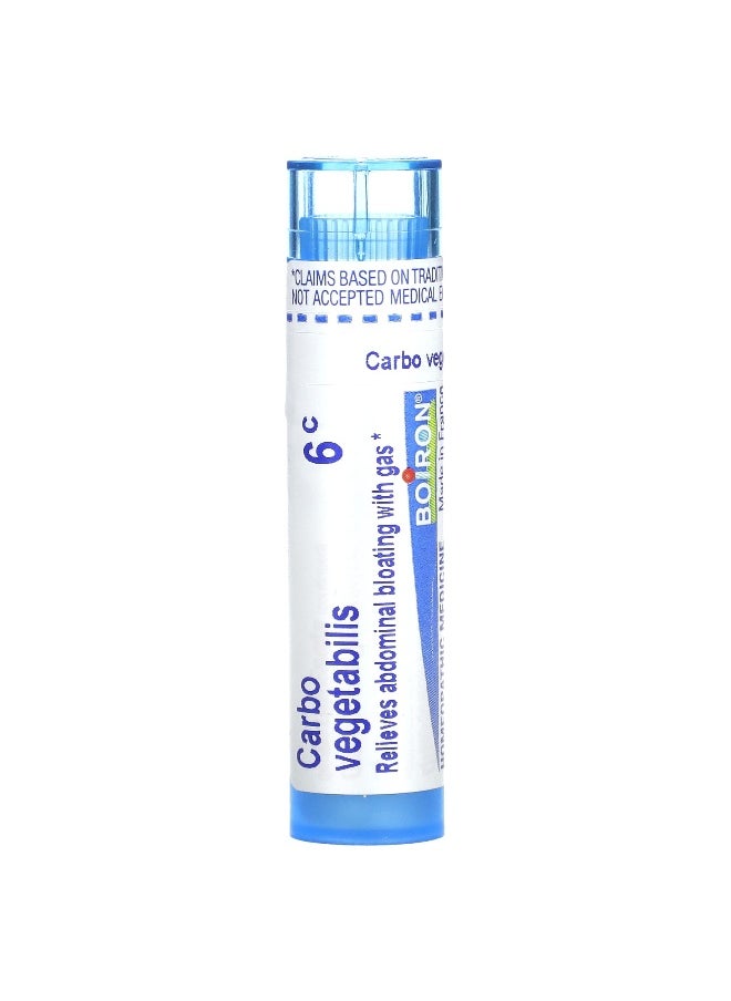 Boiron Boiron, Carbo Vegetabilis, 6C, Bloat & Gas Relief, Approx 80 Pellets  - Image 1
