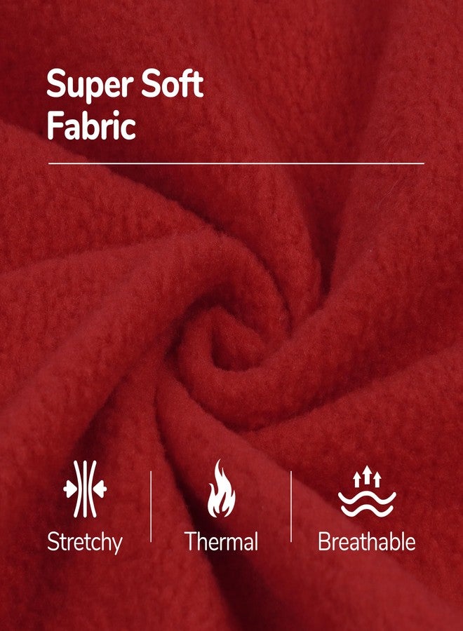 بوماي بوريتي سترة مطاطية للكلاب من بوميبوريتي، سترة بغطاء رأس من الصوف، سترة ناعمة بسحاب عند الرقبة، سترة بدون أكمام للارتداء اليومي للحيوانات الأليفة، مقاس صغير، أحمر - Image 3