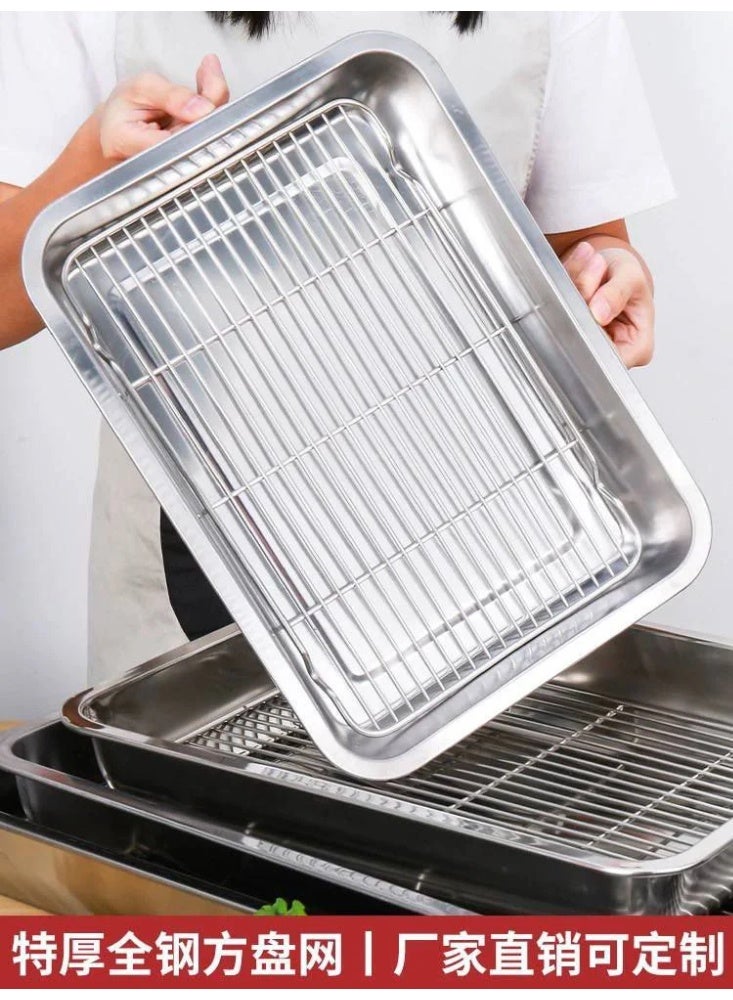 A stainless steel tray - Image 4