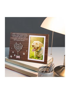 Excefore Pet Memorial Picture Frame, Dog Memorial Gifts,105cm Rope Pet Photo Wood Frame, Loss of Dog Remembrance Gifts for Pet Lovers  - Image 2