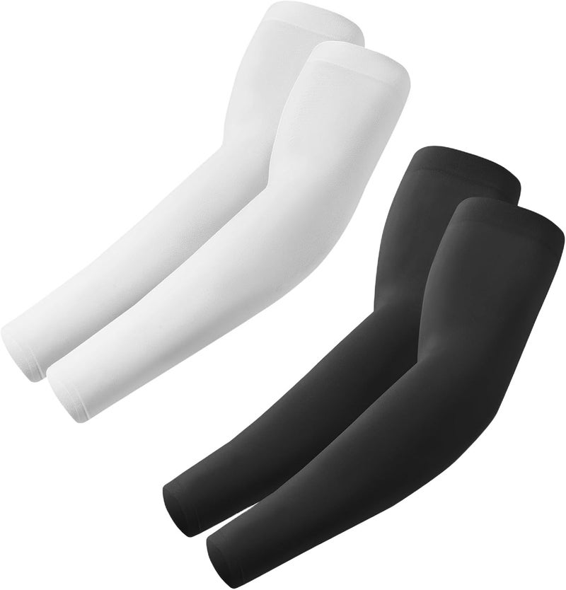 Fuinloth UV Protection Cooling Arm Sleeves with Sports Compression for Men and Women - Image 1