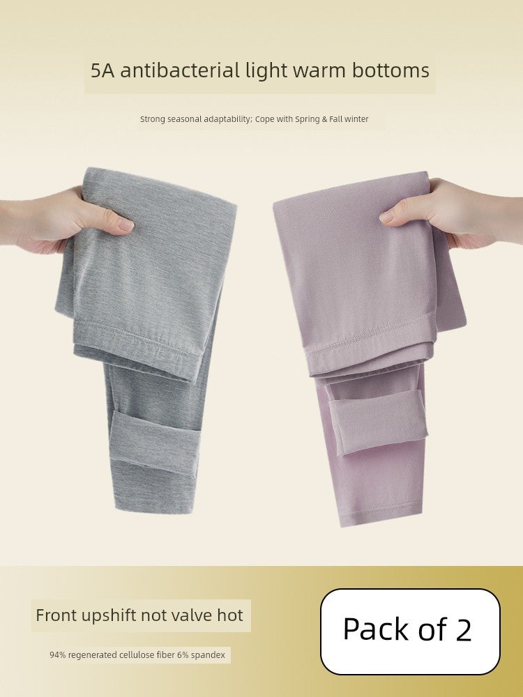 Fenteng women's long johns Modai cotton inner wear thin underwear line pants plus size slim fit warm leggings autumn and winter - Image 2