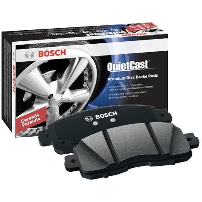 بوش مجموعة وسادات الفرامل القرصية السيراميكية الفاخرة BOSCH BC1456 متوافقة مع أودي A3 A3 A3 كواترو A4 فولكس فاجن بيتل Eos Golf Golf Sport Wagen GTI Jetta Passat REAR - Image 2