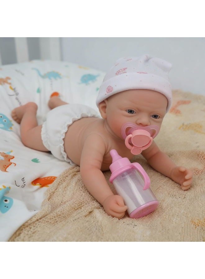 Mire & Mire Reborn Baby Dolls 12" Girl Micro Preemie Full Body Silicone Newborn Realistic Open Eyes Doll - Image 2