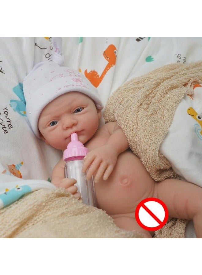 Mire & Mire Reborn Baby Dolls 12" Girl Micro Preemie Full Body Silicone Newborn Realistic Open Eyes Doll - Image 5
