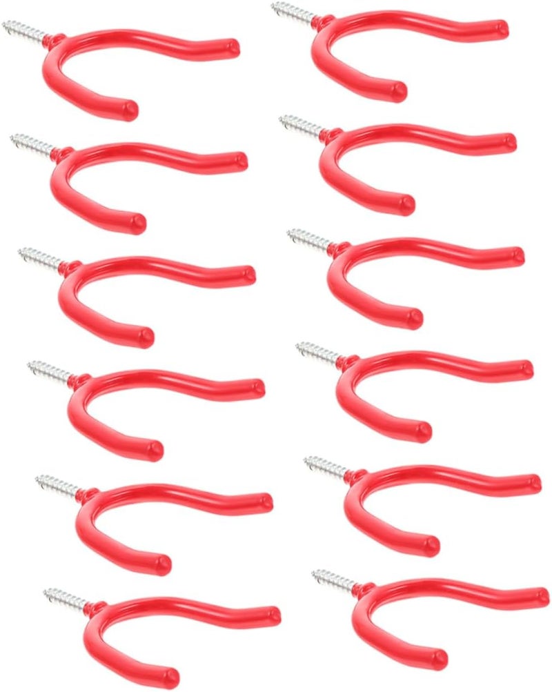 12pcs Heavy Duty Garage Hooks Wall Mount Tool Storage Organizers for Shovels Garden Tools and More Corrosion Resistant Easy to Install for Home Garage and Garden - Image 1