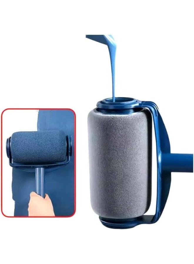 م اكس م فرشاة طلاء أسطوانية احترافية، أداة متعددة الوظائف لطلاء الجدران والأسقف قابلة للتعبئة - Image 1