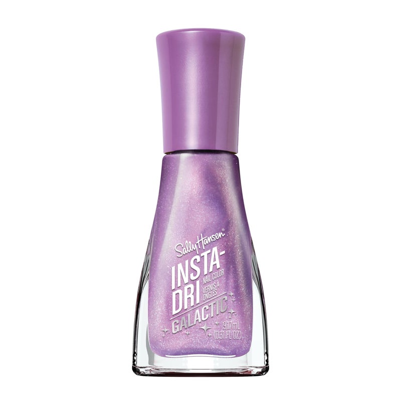 Sally Hansen InstaDri Galactic Nail Polish Quick Dry Long Lasting StreakFree Shine Sheer Shimmery 111 InterStellar Celestial Lilac Nail Color - Image 3
