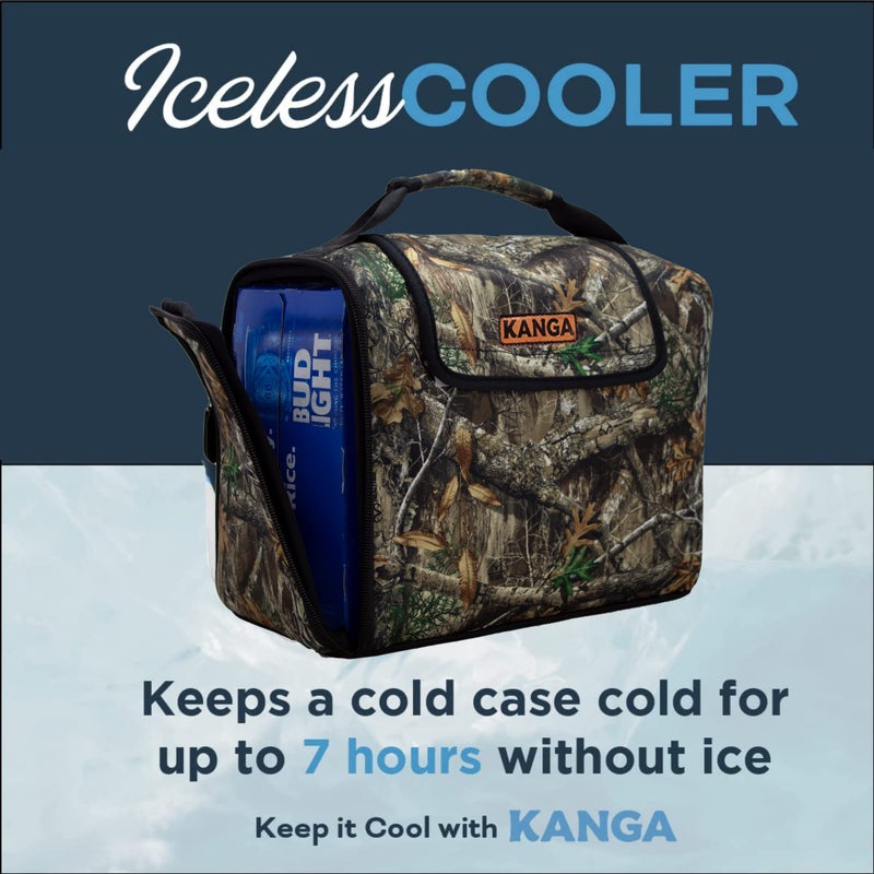 Kanga Insulated Cooler Bag - Soft Cooler Bag - 30 Pack Beer and Seltzer Drink Cooler - Insulated and Durability Tested - Kanga Kase Mate Cooler - Realtree - Image 2