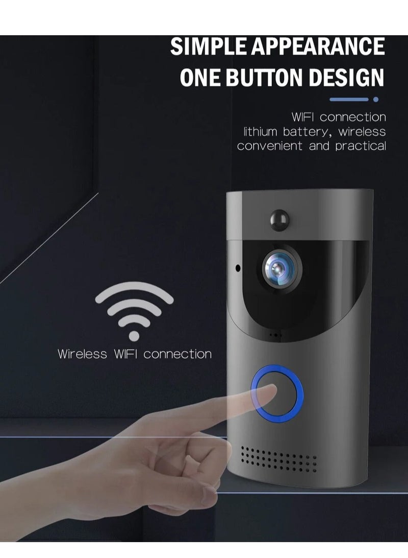 Smart Video Doorbell System with HD Camera, Motion Detection, 2-Way Audio & Mobile App – Wi-Fi Enabled, Night Vision, , Easy Installation - Image 2