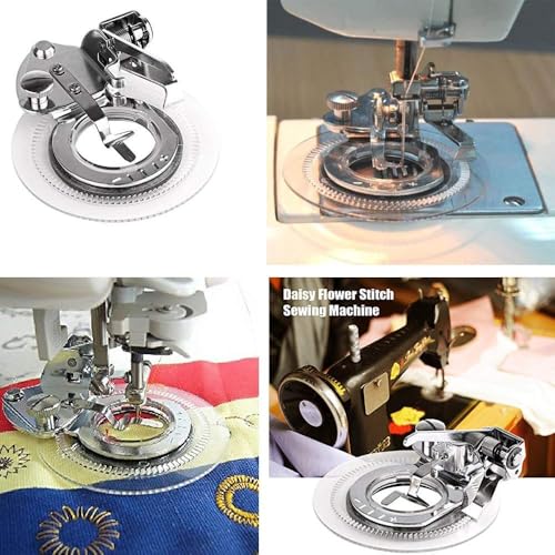 SYGA Universal Decorative Daisy Flower Stitch Presser Foot fit All Low Shank Snap-On Sewing Machines - Image 4