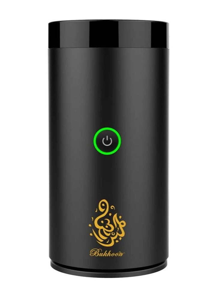 Car Bukhoor Usb Type-C Power Bakhoor Rechargeable Electric Mini Portable Incense Burner Black - Image 1