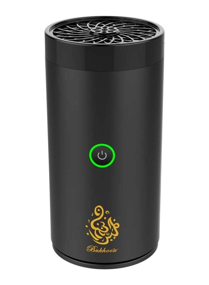 Car Bukhoor Usb Type-C Power Bakhoor Rechargeable Electric Mini Portable Incense Burner Black - Image 2