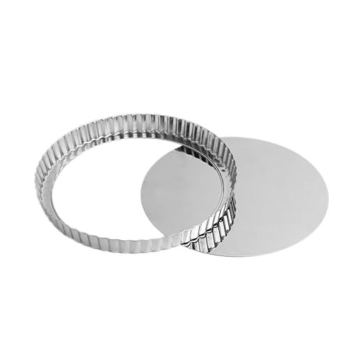 Fox Run Stainless Steel Tart Pan With Removable Bottom 9 Quiche Baking Pan - Image 1