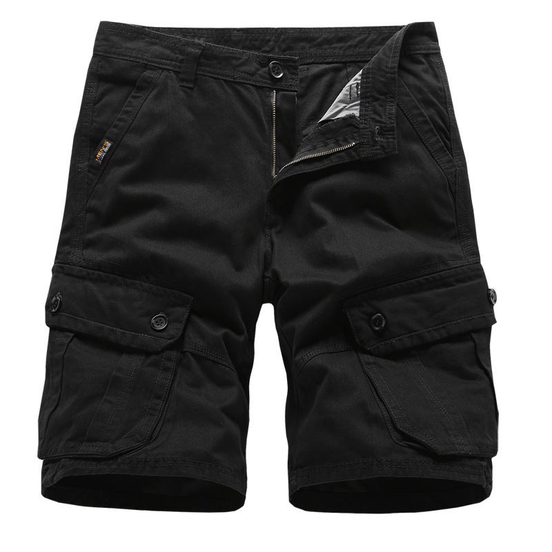 Japanese workwear new shorts water pants cross-border summer mens casual pants overalls wholesale Khaki  - Image 4