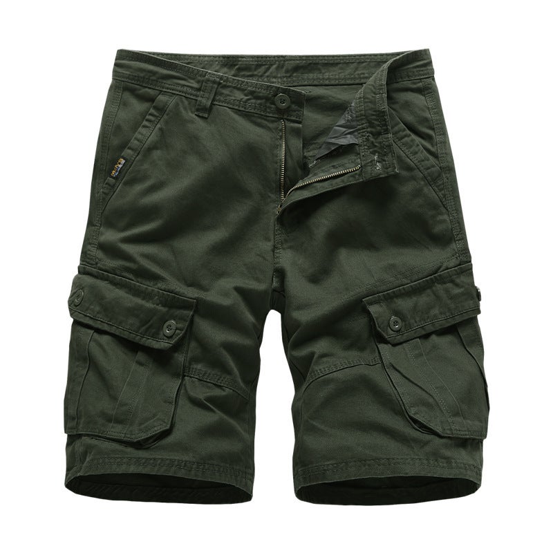 Japanese workwear new shorts water pants cross-border summer mens casual pants overalls wholesale Khaki  - Image 5