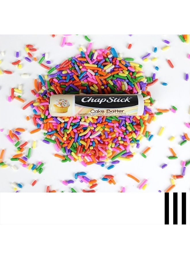 chapstick Classic Skin Protectant Flavored Lip Balm Tube, Limited Edition, 0.15 Ounce Each (Cake Batter Flavor, 1 Box of 12 Sticks, 12 Sticks Total) - Image 4